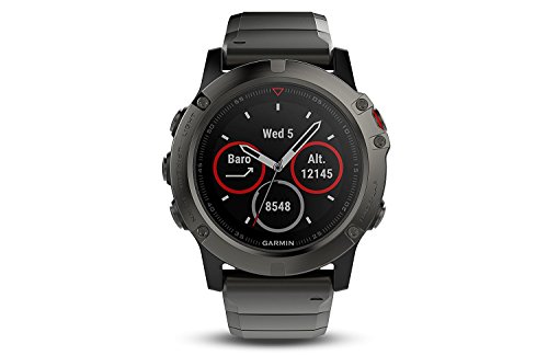 Relógio Garmin Gps Fenix 5x Sapphire Slate Metal