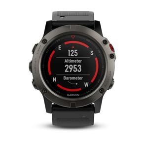 Relógio Garmin Gps Fenix 5x Sapphire Slate Pulseira Borracha