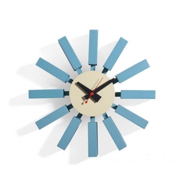 Relógio George Nelson Block Clock - Azul - Mobili