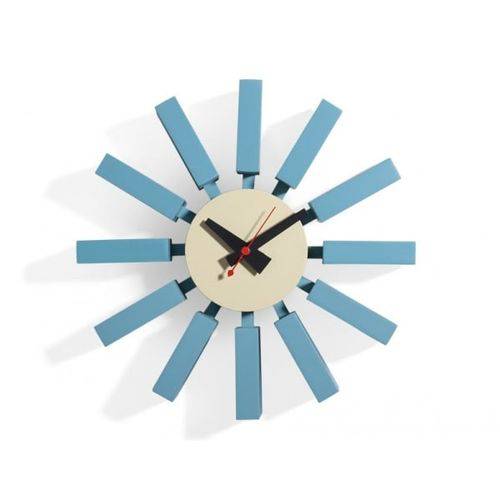 Relógio George Nelson Block Clock - Azul