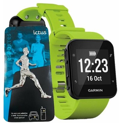 Relógio Gps Frequencímetro de Pulso Garmin Forerunner 35 + Adesivo Corredor Exclusivo