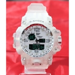 Relogio gshock transparente digital analogico bonito Prova dagua presente detalhe branco