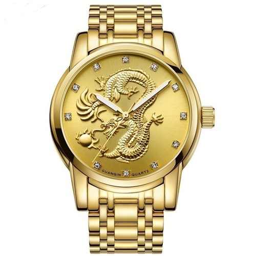 Relógio Guanqin Dragon Luxury (Dourado)