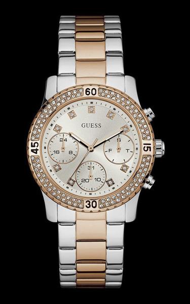 Relógio Guess Feminino Bicolor Cristais 92595lpgsga6