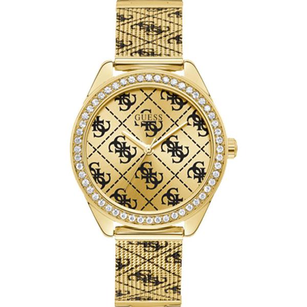 Relógio Guess Feminino Dourado 92760LPGTDA1 Analógico 3 Atm Cristal Mineral Tamanho Médio