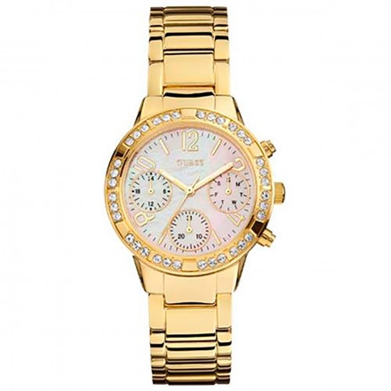 Relógio Guess Feminino Dourado com Cristais 92551lpgsda1