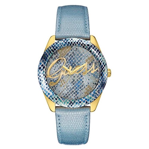 Relógio Guess Feminino em Couro Azul - 92536Lpgtdc3