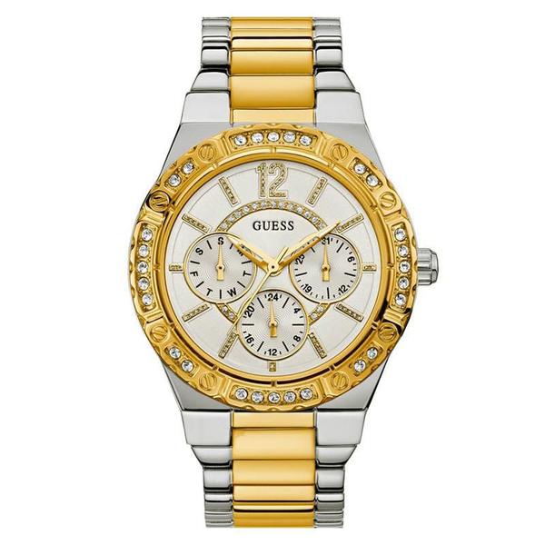 Relógio Guess Feminino Prata e Dourado - 92662LPGSBA2