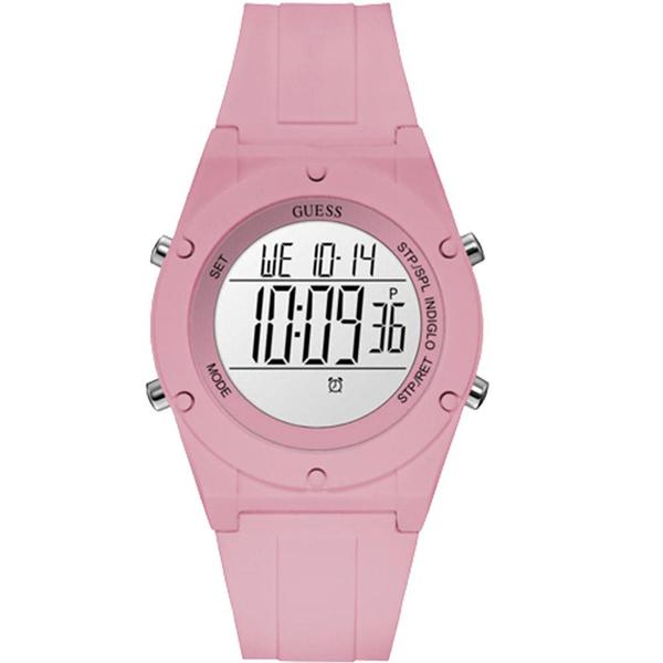 Relógio Guess Feminino Rosa 92761L0GTNP2 Digital 3 Atm Cristal Mineral Tamanho Grande