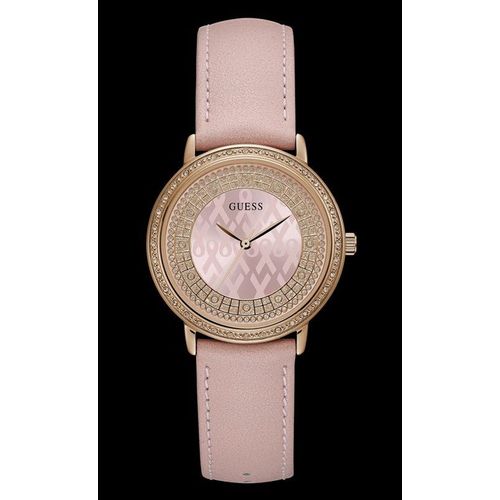 Relógio Guess Feminino Rosa Couro 92668lpgdrc1