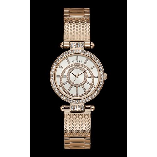 Relógio Guess Feminino Rosé com Pedras 92666lpgdra3