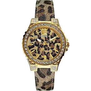 Relógio Guess Feminino Safari Dourado Cinza 92452LPGSDC6