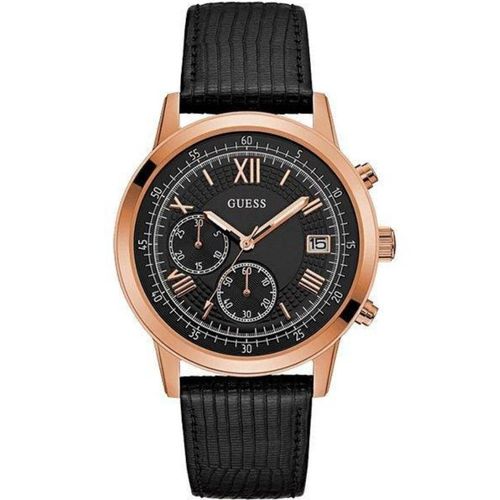 Relógio Guess Masculino Couro Preto 92680gpgdrc6 Social