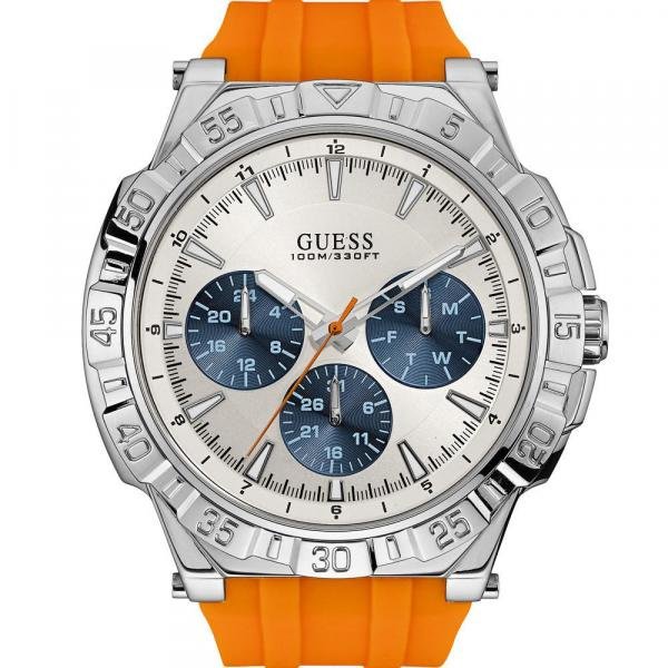 Relógio Guess Masculino Laranja 92641G0GSNU1