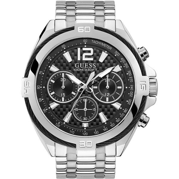 Relógio Guess Masculino Prata 92733G0GSNA4 Analógico 10 Atm Cristal Mineral Tamanho Grande