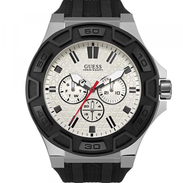 Relógio Guess Masculino Preto 92587G0GSNU2 Analógico 10 Atm Cristal Mineral Tamanho Grande