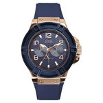 Relógio Guess Multifunção Rosê/azul W0247g3