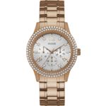 Relógio Guess Rosê com Pedras Multifunção 92690lpgsra3