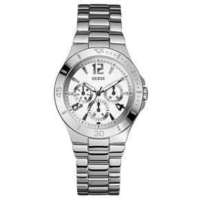 Relógio Guess Vespa 92348L0GSNA1 Feminino, Analógico, Todo em Metal Prata, com Calendário MultiFunção e Vidro em Cristal Mineral