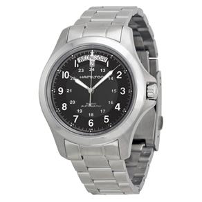 Relógio Hamilton Khaki King II Automatico Pulseira em Aço Inox Cronógrafo Resistente à Água