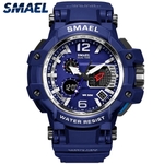 Relógio Importado Original Smael Militar Estilo Gshock Sport Modelo 1509 Cor Azul