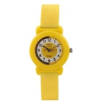 Relógio Infantil Amarelo Prova D'Água Ponteiro Original +NF
