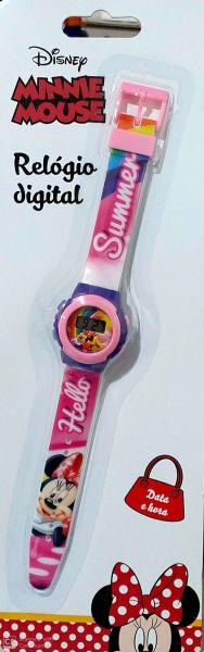 Relógio Infantil Digital da Minnie com Data e Hora Dtc