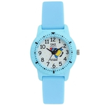 Relógio Infantil Masculino Azul Fundo Foguete Ponteiro