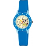 Relógio Infantil Masculino Azul Fundo Ursinho Ponteiro + Nf