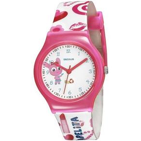 Relógio Infantil Seculus Analógico - 46501M0SVNP2 - Rosa/Branco