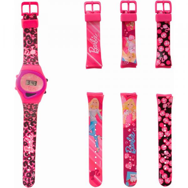 Relógio Infantil Troca 4 Pulseiras Barbie BB4261 - Fun