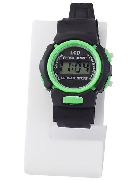 Relógio Infanto Juvenil Digital Preto com Verde - Orizom