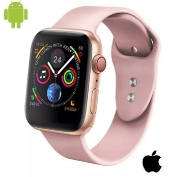 SmartWatch IWO 9 44mm Compatível IOS e Android Lançamento 2019 Rosa