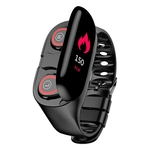 Relógio inteligente A1 Com Fone de ouvido Bluetooth Heart Rate Monitor Pulseira