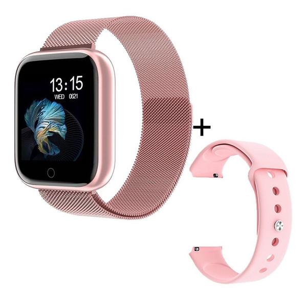 Bracelete Relogio Inteligente Feminino Smartband P80 Plus