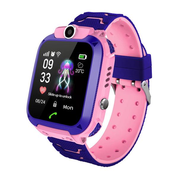 Relógio Inteligente Infantil Criança Rastreador Localizador C/câmera Anti-lost Sos Smartwatch ROSA - Rts