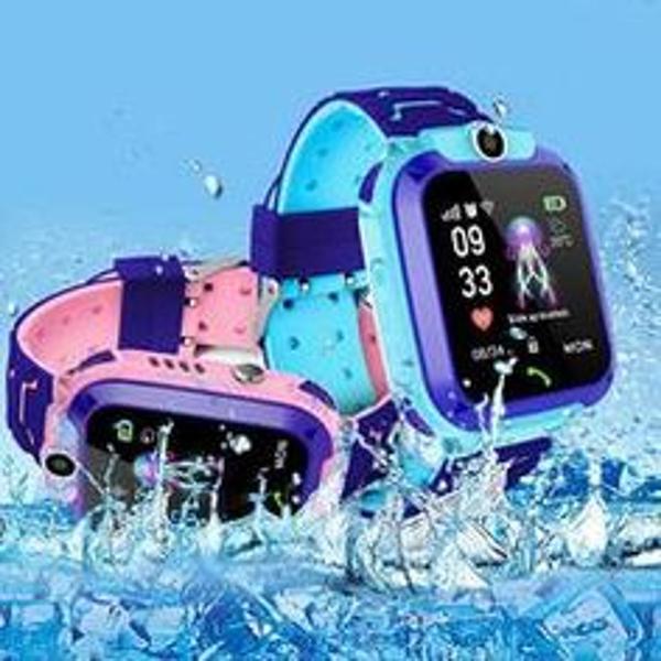 Relógio Inteligente Infantil SOS Smartwatch Prova D'Agua Azul - Booglee