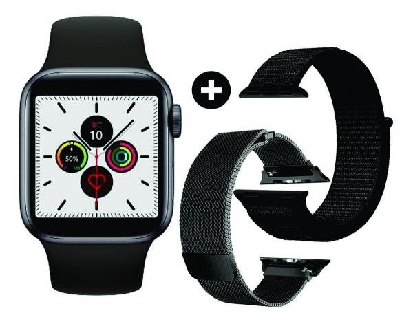 Relógio Inteligente Ivo 12 40mm + Pulseira Brinde-GPS Ligações Whatsapp Esportes - New Smartwatch - Globalwatch