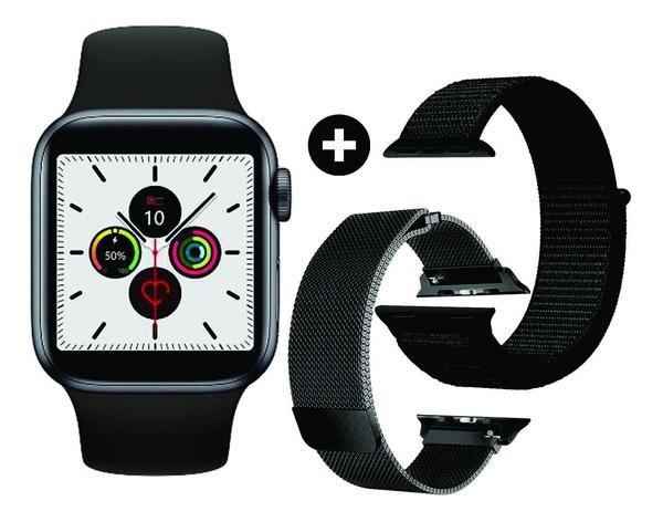 Relógio Inteligente Ivo 12 44mm + 2 Pulseiras-2020 Gps Ligações Whatsapp Esportes - New Smartwatch - Globalwatch