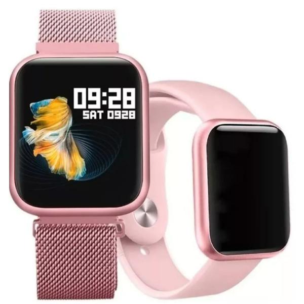 Relogio Inteligente P70 Smartwatch Oled 2 Pulseiras Lacrado - Sport