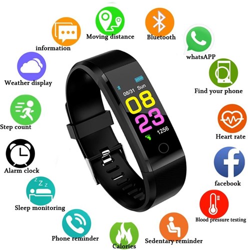 SmartWatch com Pulseira Inteligente Android e IOS (Unissex) - Compre Agora!. / Vermelho