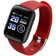 Relógio Inteligente Pulseira D13 Fitpro SmartWatch Monitor Cardíaco Pressão Arterial Cor: Vermelho - Abc