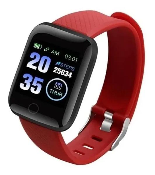 Relógio Inteligente Smart Bracelet D13 Fitness Android/ios - Vermelho - D 13 Pulseira Vermelha