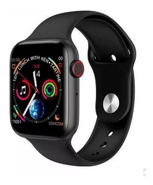 Relógio Inteligente Smart Watch Iwo8 lite Ios Android 44mm w34 Fit Com Bluetooth Preto