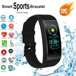 Relógio Inteligente Smartband Qw18 Monitor Cardíaco Tela Colorida a Prova D Agua Rastreador Fitness