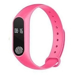 Relógio Inteligente Smartband Rosa M2 Monitor Cardiaco