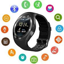 Relógio Inteligente Smartwatch Bluetooth Sono Passos de Chip Android e IOS Y1 - Import