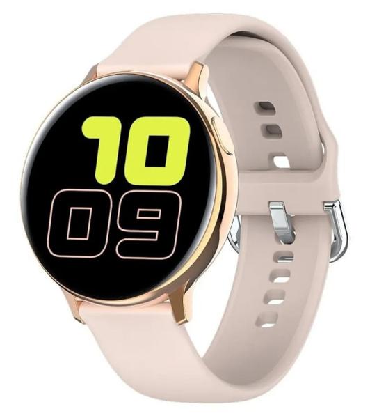 Relógio Inteligente Smartwatch Bracelet S20 Pressão Arterial Corrida Batimentos Cardíaca Android IOS Rosa Gold - Lempo