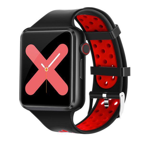 Relógio Inteligente SmartWatch C5 Bluetooth Câmera Celular Chip Cartão Música Android IOS - Vermelho - Smart Bracelet