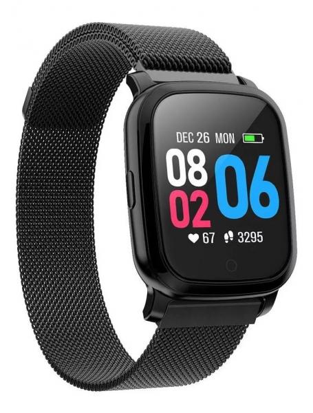 Relogio Inteligente Smartwatch Cv06 Novo Pulseira de Aço